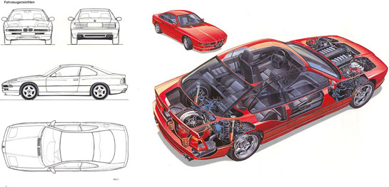 dessins bmw serie 8